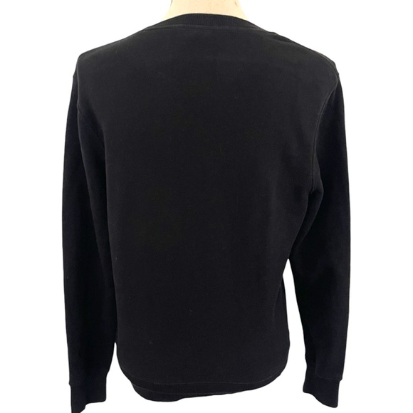 LUSHANGHAI Black Cotton Geisha Lantern Graphic Crewneck Sweatshirt (S) - Picture 7 of 12